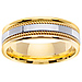 7mm 14k Two Tone Designer Handmade Band thumb 0