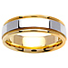 6.5mm 14k Two Tone Gold Band thumb 0