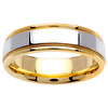 6.5mm 14k Two Tone Gold Band