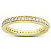 0.50ct 14K Yellow Gold Pave Set Eternity Ring thumb 0