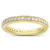 0.50ct 14K Yellow Gold Pave Set Eternity Ring