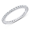 14K White Gold 0.50ct Full Prong Set Eternity Ring