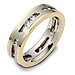 14K Two Tone Gold Dora Moving Diamond Wedding Ring, 0.54 tcw thumb 0