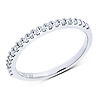 14K White Gold 0.25ct Semi Prong Set Eternity Ring