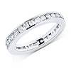 14K White Gold 1.00ctw Channel Set Round Diamond Eternity Ring