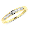 14K Yellow Gold 0.33ct Princess Channel Set Eternity Ring
