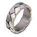 8.00 mm Titanium & Gold Dora Wedding Band thumb 0