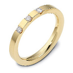 0.12 tcw Diamond 18K Yellow Gold Dora Wedding Band