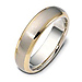 Classic 6mm 18K Two Tone Gold Wedding Band by Dora thumb 0