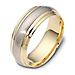 7.50 mm 14K Two Tone Gold Dora Wedding Band thumb 0