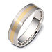 6.00mm Dora 14K Two Tone Gold Dora Wedding Band thumb 0