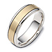 6.50 mm Dora 18K Two Tone Gold Wedding Band thumb 0