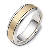 6.50 mm Dora 18K Two Tone Gold Wedding Band