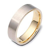 6.00 mm 18K Two Tone Gold Wedding Band