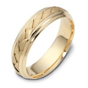 5.50 mm 18K Yellow Gold Dora Woven Wedding Band