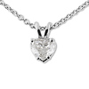 0.40ct Diamond Heart Shape Solitaire Pendant