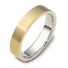 5.00 mm 14K Two Tone Gold Dora Wedding Band