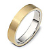 5.00 mm 14K Two Tone Gold Dora Wedding Band thumb 0