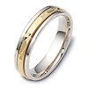 Two Tone 5.00mm 14K Two Tone Gold Wedding Band