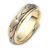 6.00 mm 18K Two Tone Woven Dora Wedding Band