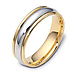 6.00mm Dora 18K Two Tone Gold Wedding Band thumb 0