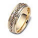 7.50mm 18K Tri Color Dora Wedding Band thumb 0