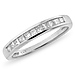 14K White Gold 0.25ctw Princess Cut Channel Set Ring thumb 0