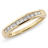 14K Yellow Gold 0.25ctw Princess Cut Channel Set Ring