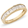 14K Yellow Gold 1.00ctw Princess Cut Channel Set Ring