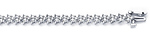 Triangle Shape Prong Set Diamond Tennis Bracelet