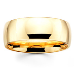 8mm Yellow Gold Comfort Fit Wedding Band