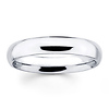 4mm Classic Style Comfort Fit White Gold Wedding Band