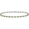 Sterling Silver 4.4 CT TGW Peridot Bracelet