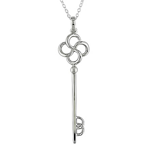 Sterling Silver Key Pendant