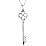 Sterling Silver Key Pendant