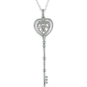 Sterling Silver Key Pendant