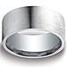 10mm Flat Satin Comfort-Fit Argentium Silver Men’s Wedding Band thumb 0