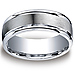 9mm Comfort-Fit Round Edge Argentium Silver Wedding Band thumb 0