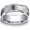 9mm Comfort-Fit Round Edge Argentium Silver Wedding Band