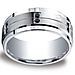 9mm Argentium Silver 12-Black Diamond Wedding Band for Men thumb 0