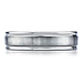 Titanium 6mm Comfort-Fit Satin-Finished Round Edge Design Ring thumb 0