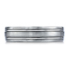 Titanium 6mm Comfort-Fit Satin-Finished Design Ring