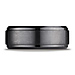 9mm Stair-Step Edge Comfort-Fit Satin Black Titanium Ring thumb 0