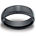 7mm Step Down Comfort-Fit High Polished Ceramic Ring thumb 0