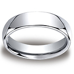 Cobaltchrome 6mm Comfort-Fit High Polished Design Ring