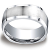 Cobaltchrome 9mm Comfort-Fit Satin-Finished Four-Sided Design Ring