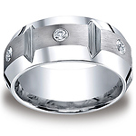 10mm Diamond Men's Cobaltchrome Wedding Band