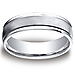 Cobaltchrome 6mm Comfort-Fit Satin-Finished Round Edge Design Ring thumb 0