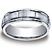 Cobaltchrome 7mm Comfort-Fit Satin-Finished Round Edge Design Ring thumb 0