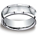 Cobaltchrome 7.5mm Comfort-Fit Satin-Finished Concave Design Ring thumb 0